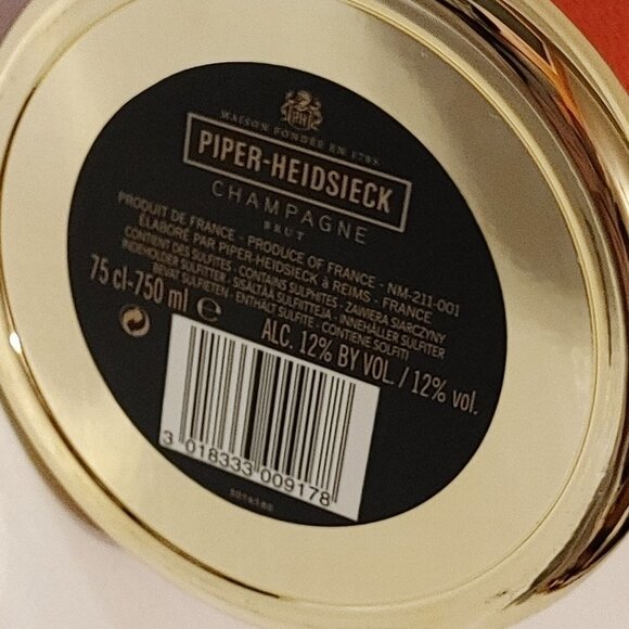 PIPER HEIDSIECK CHAMPAGNE PERFUME SHAPE CASE CONTAINER RARE - Picture 8 of 11